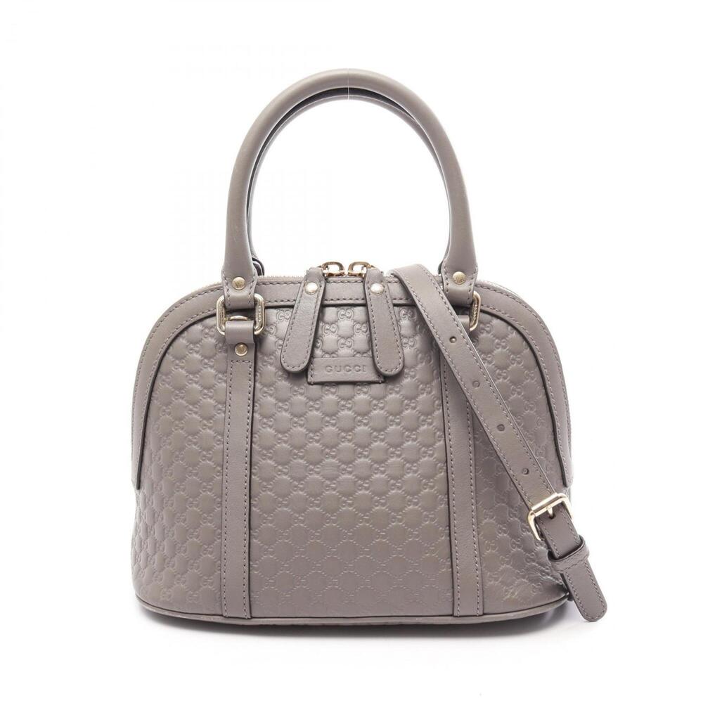 GUCCI Authentic Gray Leather Bag